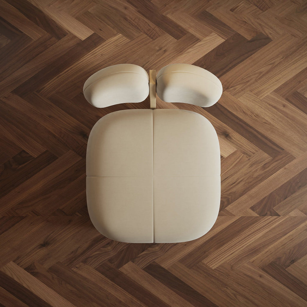 Minimalist Wabi-sabi Cream Style Single Sofa Chair