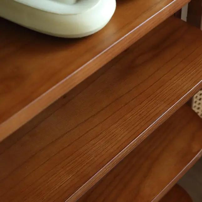 2 Door Rattan Shoe Cabinet Cupboard Storage Sideboard