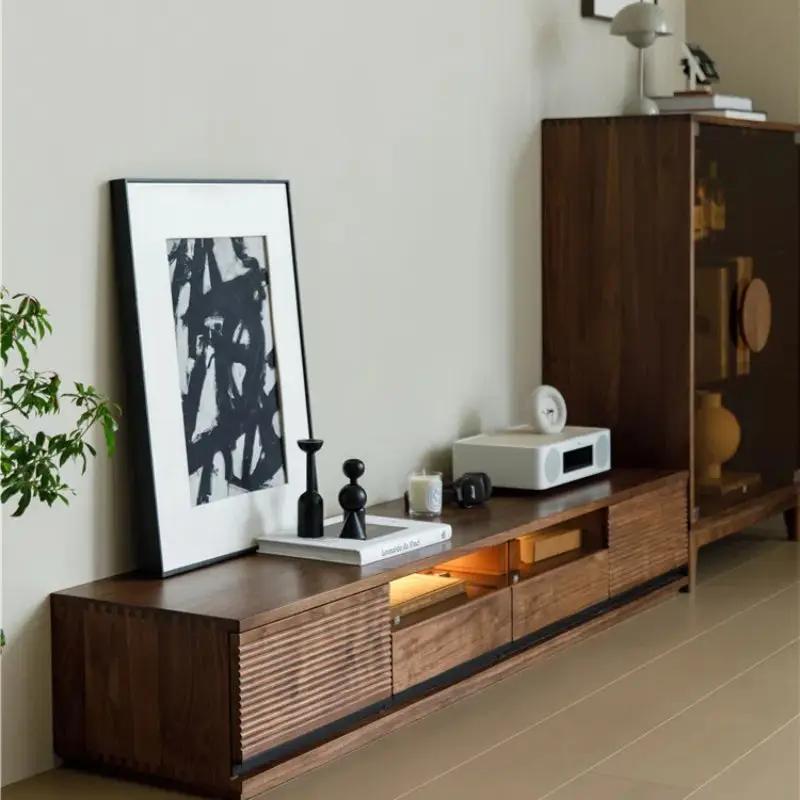 Mid Century Modern TV Stand Entertainment Center with Storage