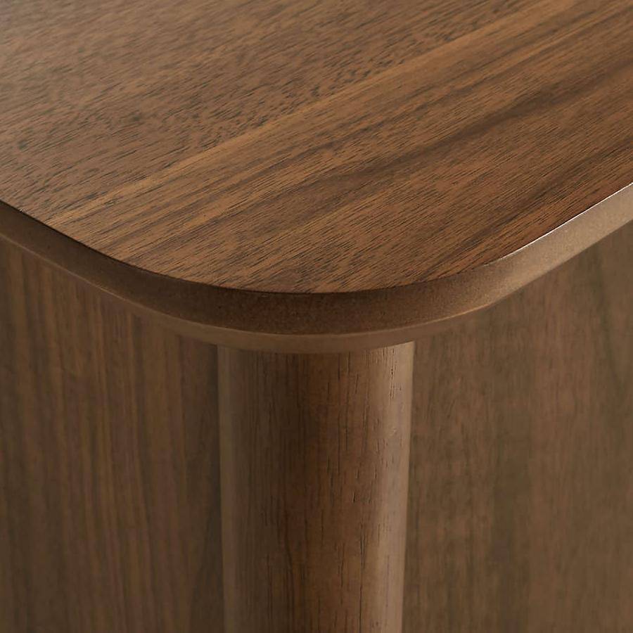 Midcentury Sideboard Buffet with Inlaid Handle