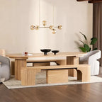 1-4 Person Semi-Circular Arc Corner Extendable Bench