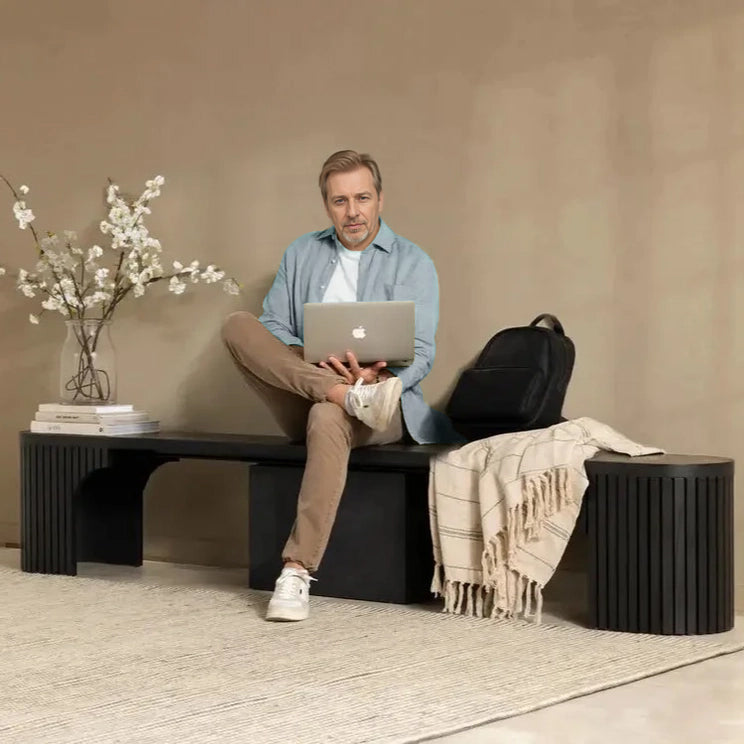 1-4 Person Semi-Circular Arc Corner Extendable Bench