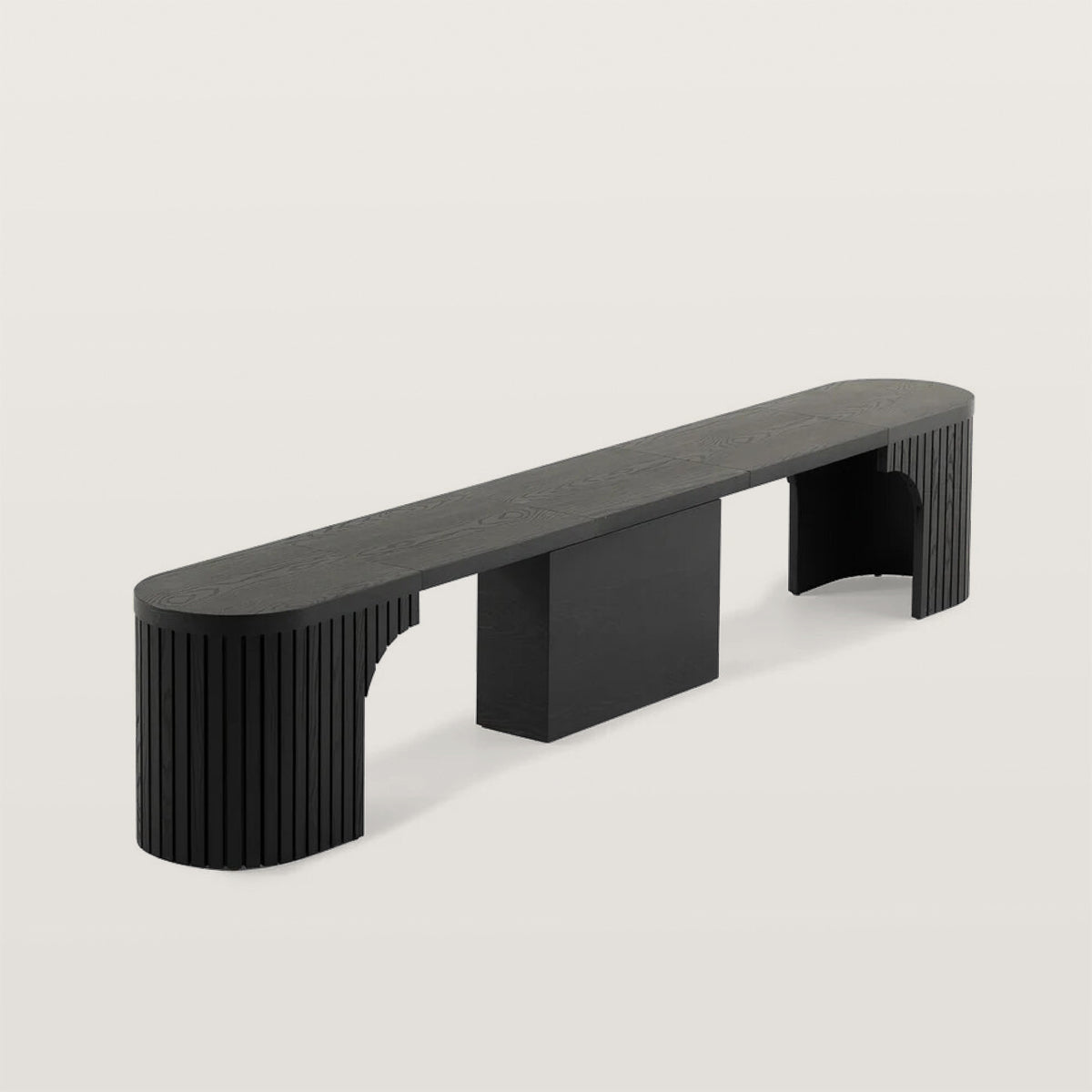 1-4 Person Semi-Circular Arc Corner Extendable Bench