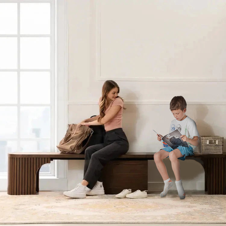 1-4 Person Semi-Circular Arc Corner Extendable Bench