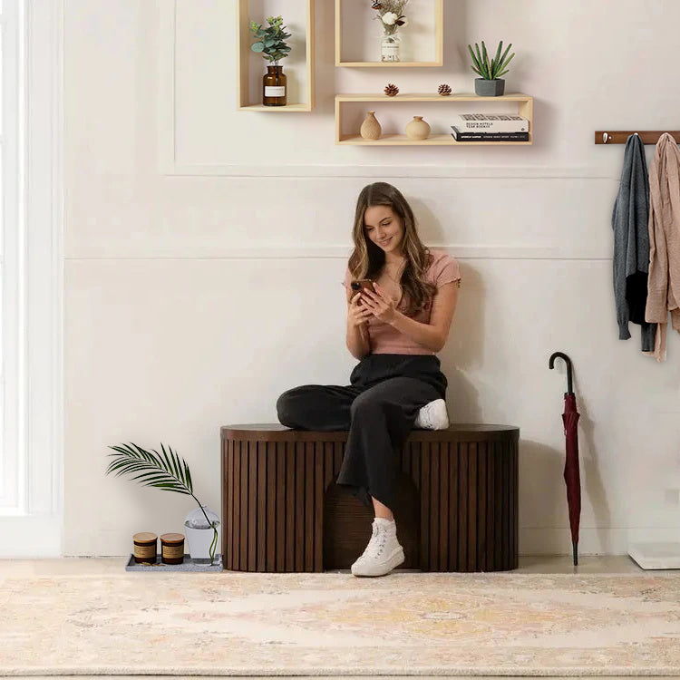 1-4 Person Semi-Circular Arc Corner Extendable Bench