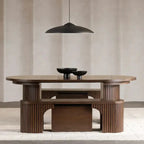 1-4 Person Semi-Circular Arc Corner Extendable Bench