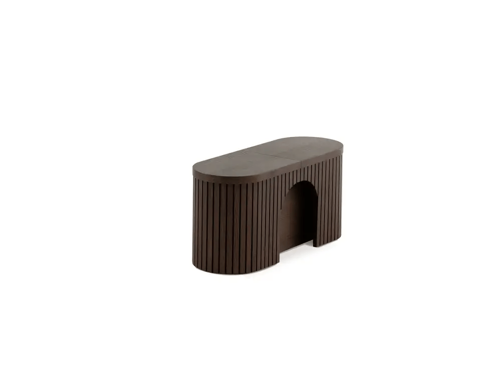 1-4 Person Semi-Circular Arc Corner Extendable Bench