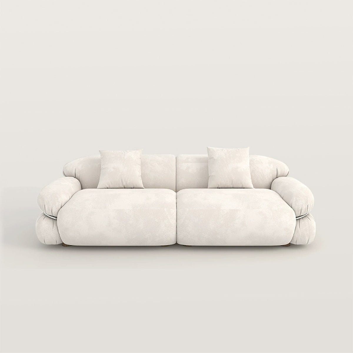 Cream Style Living Room Sofa No Wash Technology Fabric