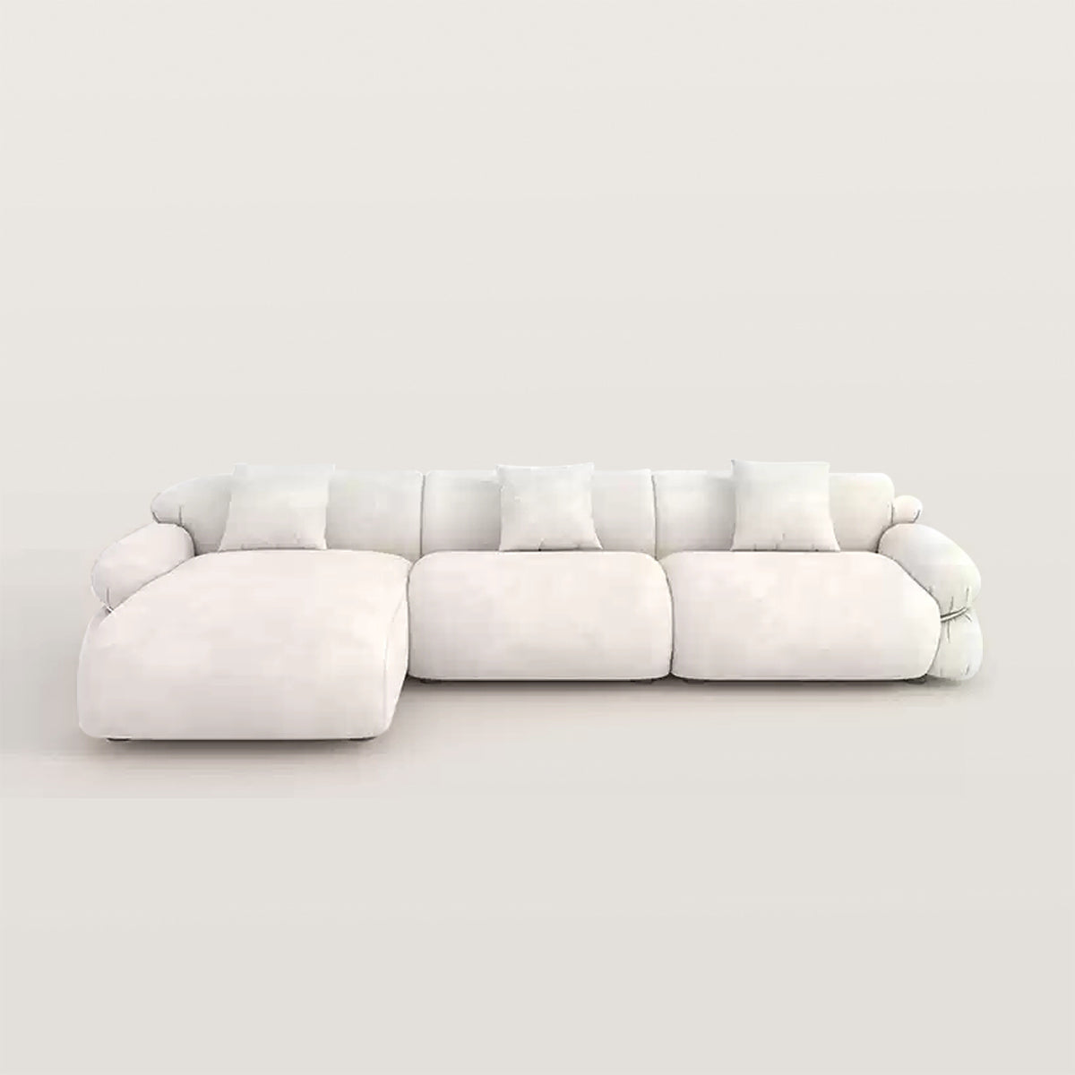 Cream Style Living Room Sofa No Wash Technology Fabric