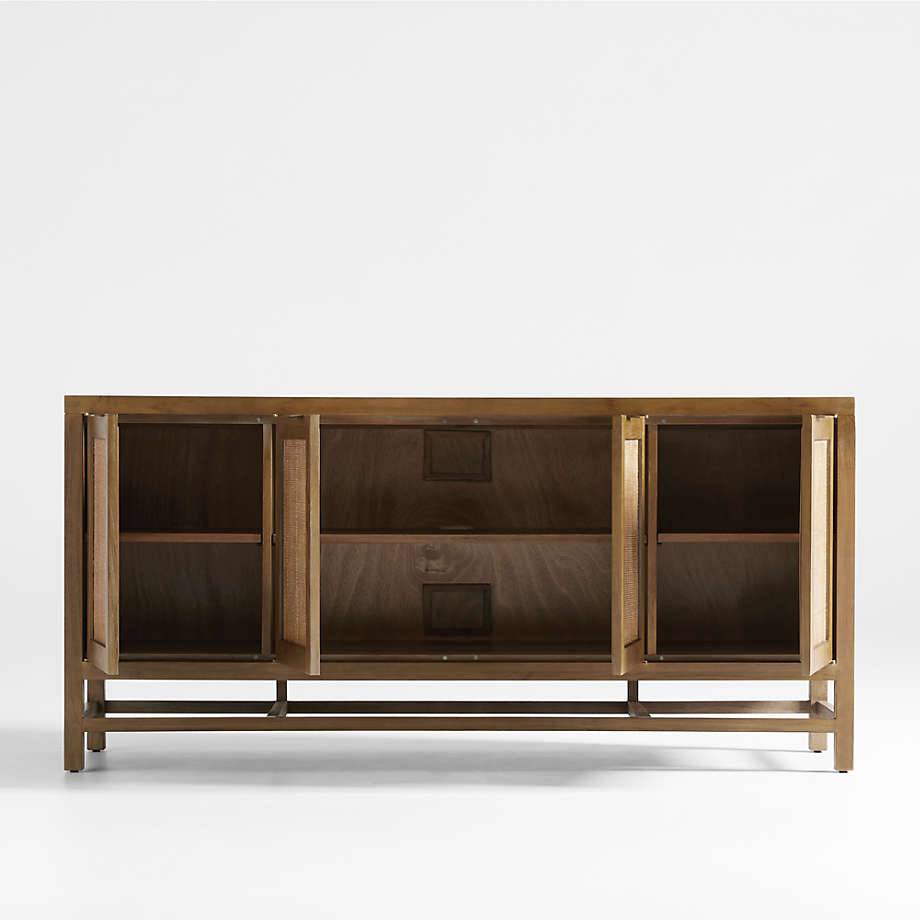 68In Storage Media Console And Side Cabinet Set