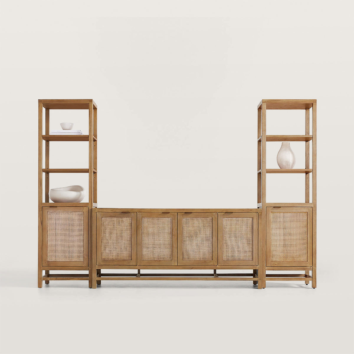 68In Storage Media Console And Side Cabinet Set