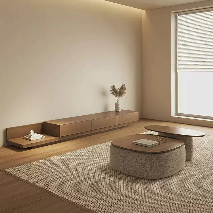 Extended Version Push-Pull TV Cabinet with 3 Drawers