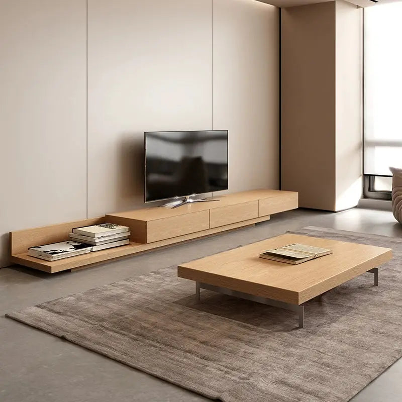 Extended Version Push-Pull TV Cabinet with 3 Drawers
