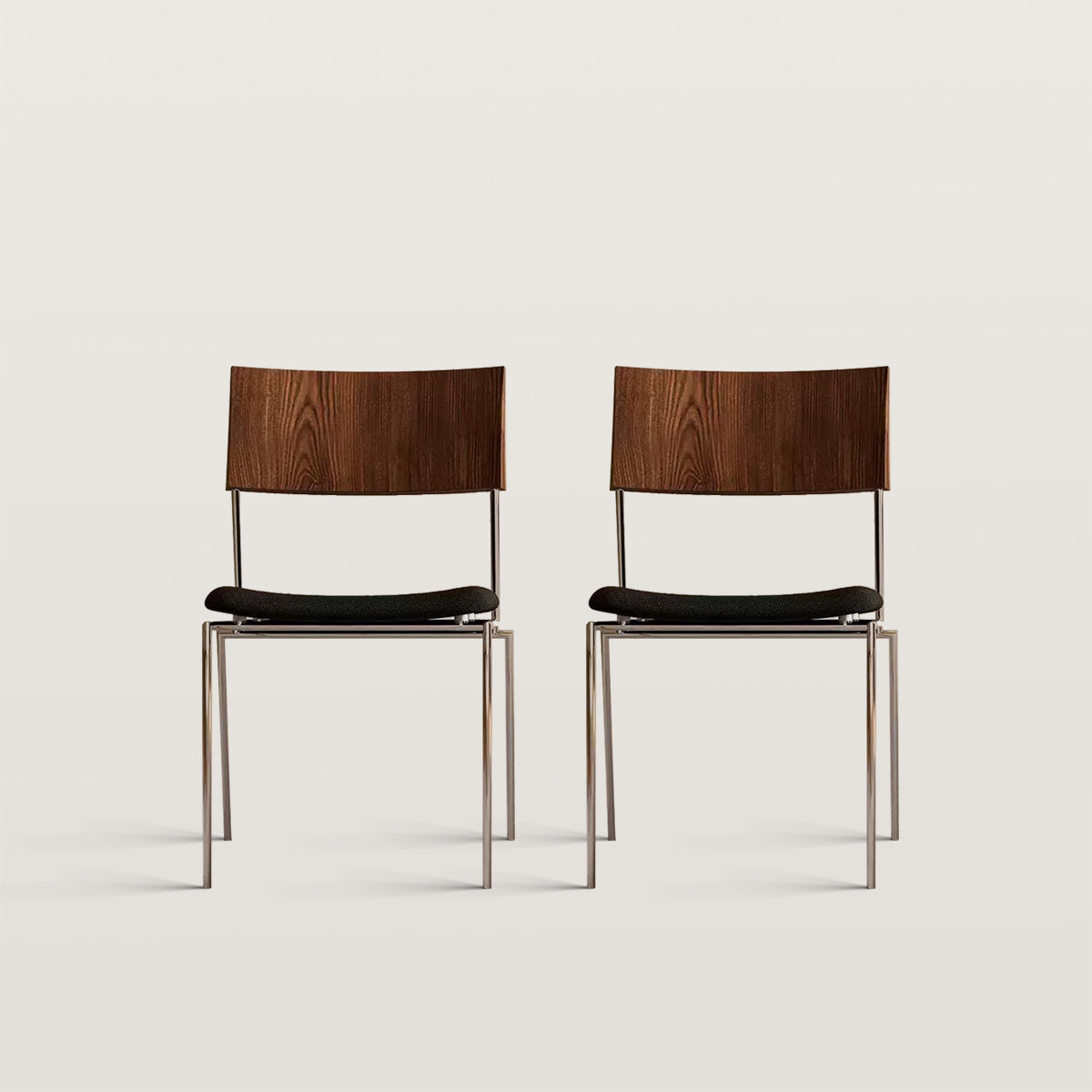 Leather Dining Chair with Ergonomic Design and Steel Frame