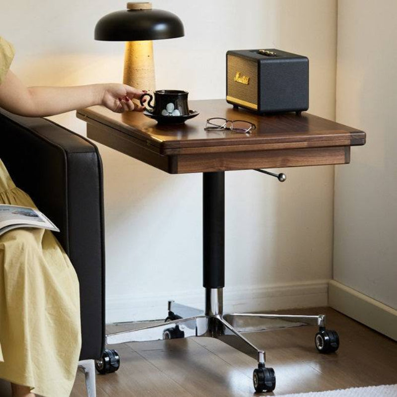 Adjustable And Foldable Coffee Table with Wheels