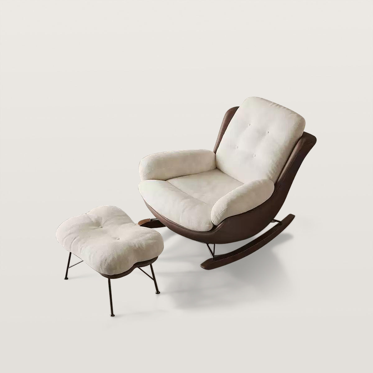 Ergonomic High Rebound Rocking Chair Nursery Rocker Recliner