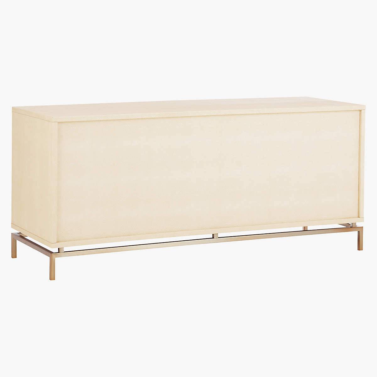 4 Drawer Dresser with Brass Handles And Base