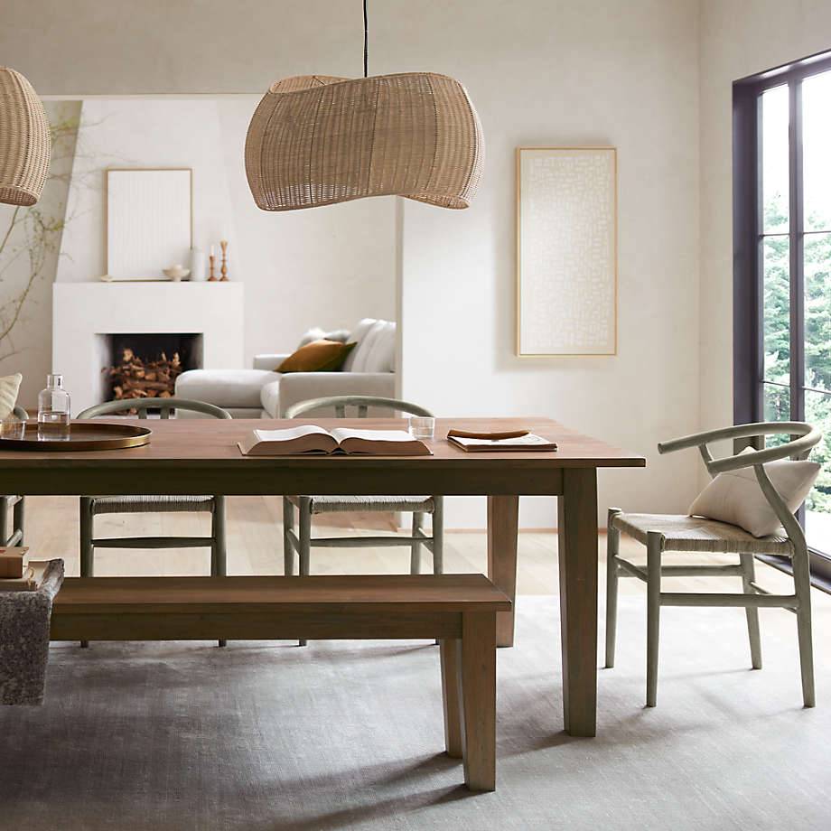 65in Weathered Dining Table with 6 Seats