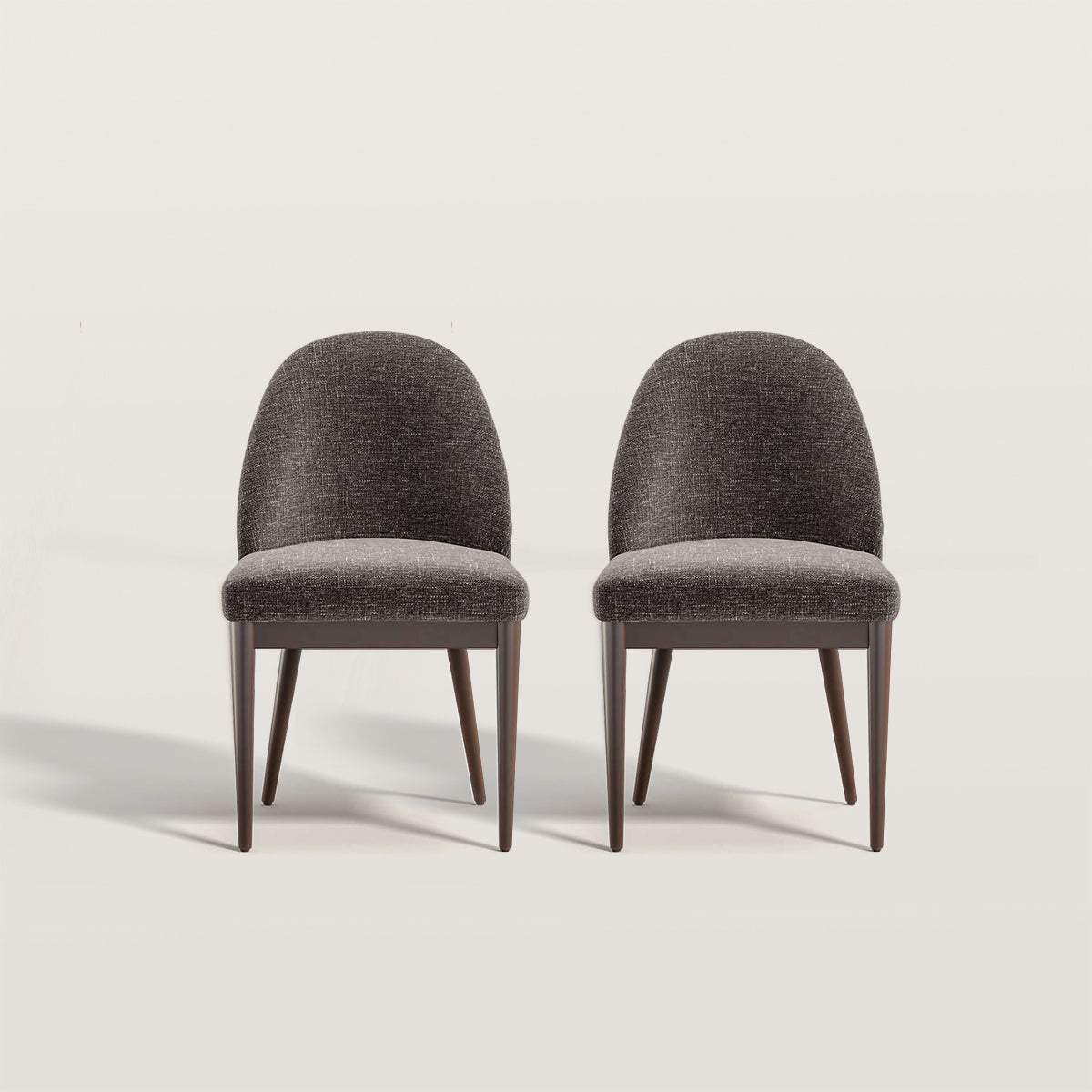 Armless Dining Chair with Arched Backrest