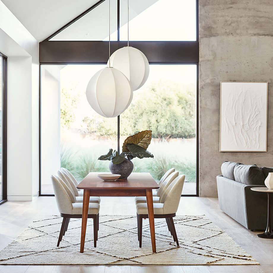 Armless Dining Chair with Arched Backrest