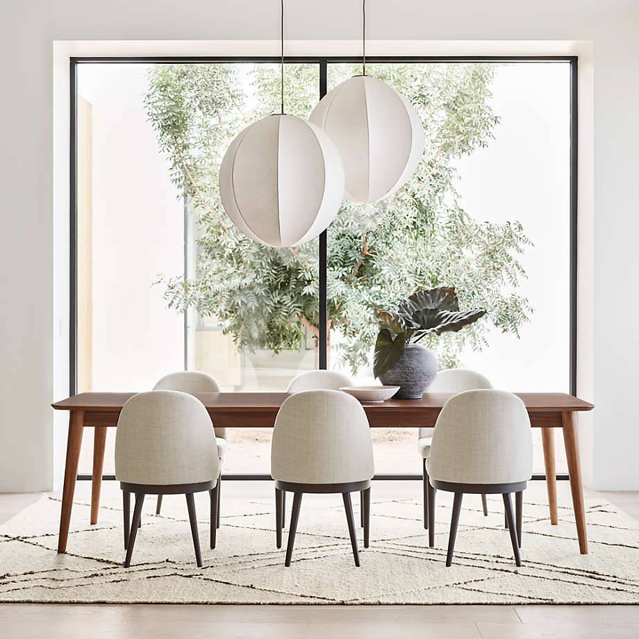 Armless Dining Chair with Arched Backrest