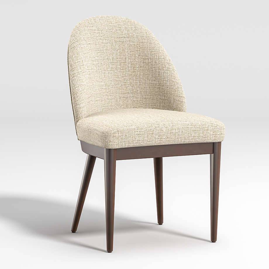 Armless Dining Chair with Arched Backrest