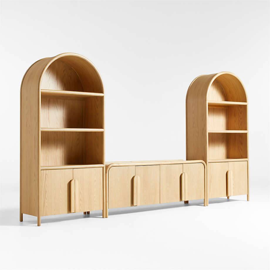 Living Room Large Storage Capacity Media Console Set