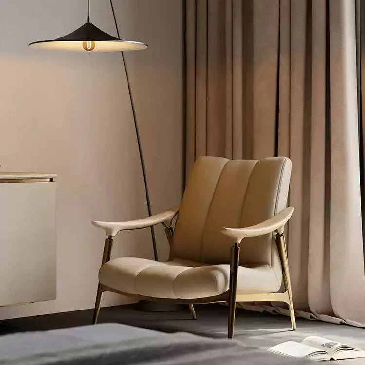 Luxury Sofa Chair Modern Leather Leisure Chair