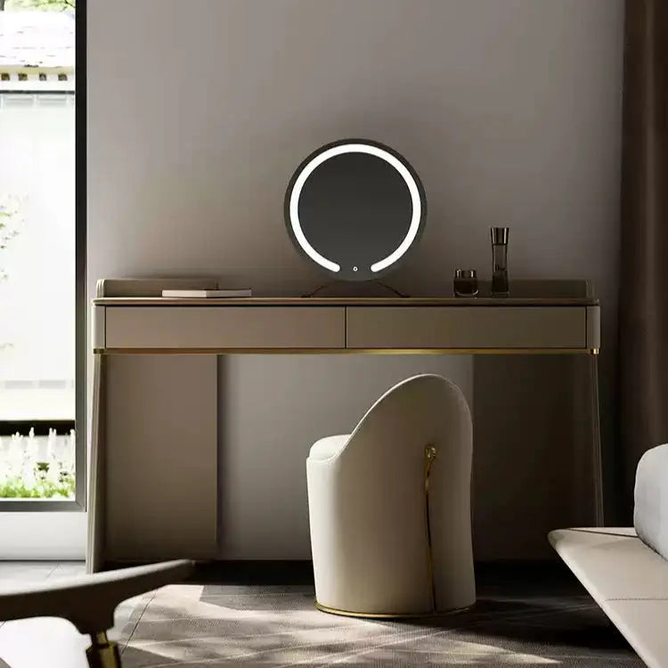 Acrylic Element Makeup Vanity with 2 Drawers