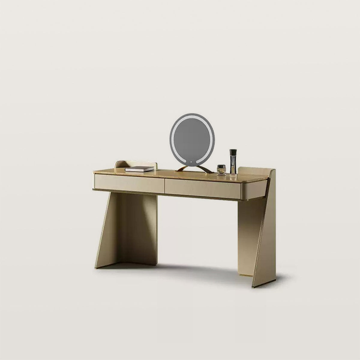 Acrylic Element Makeup Vanity with 2 Drawers