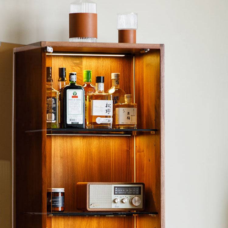 Light Luxury Glass Storage Cabinet Wine Cabinet
