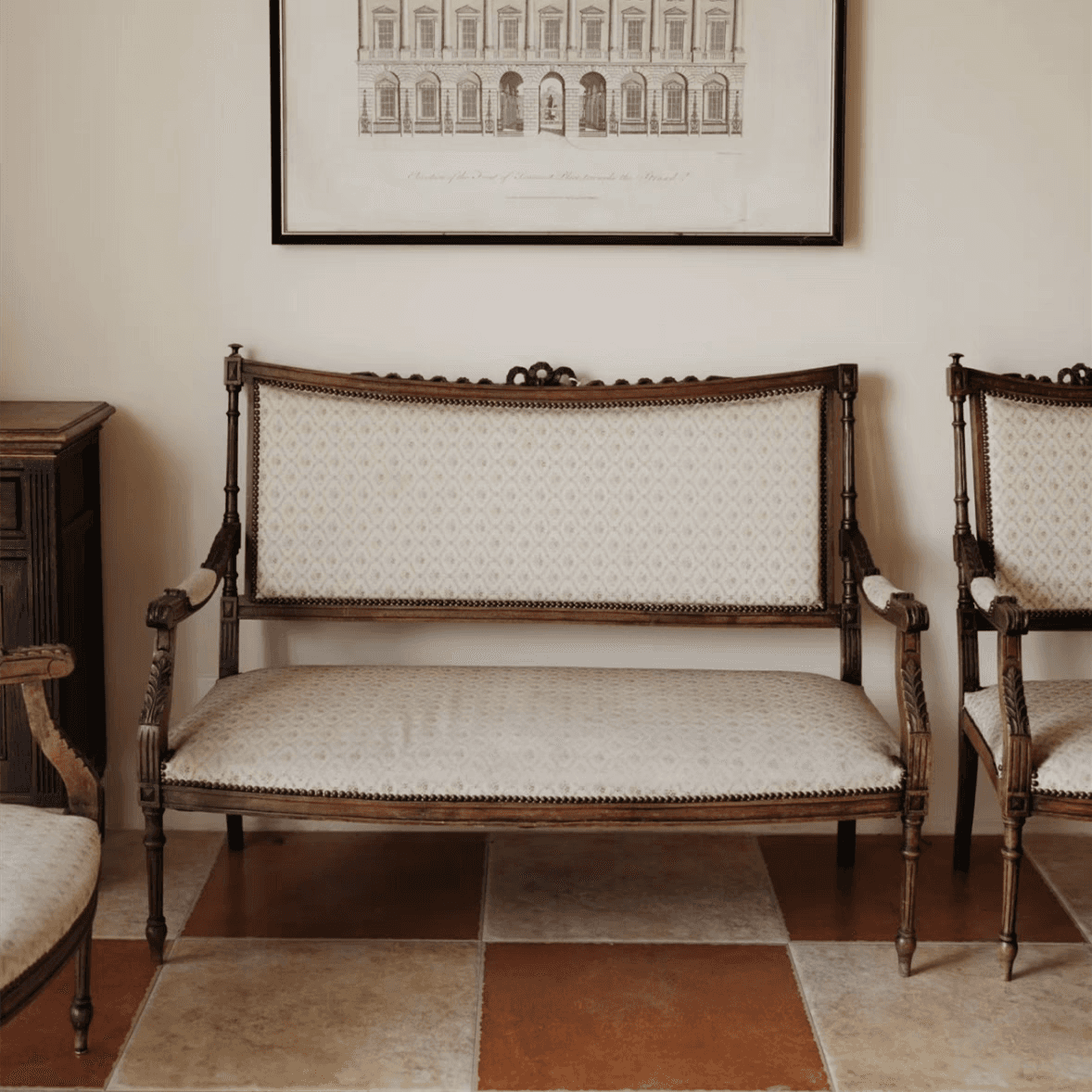 American Countryside Style Carved Leisure Chair