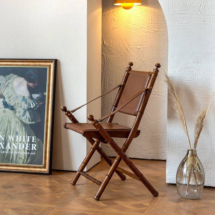 Light Luxury Balcony Leisure Armrest Folding Chair