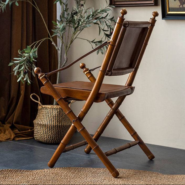 Light Luxury Balcony Leisure Armrest Folding Chair