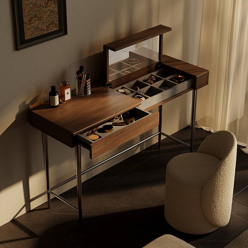 Minimally Designed Flip Style Makeup Vanity and Desk