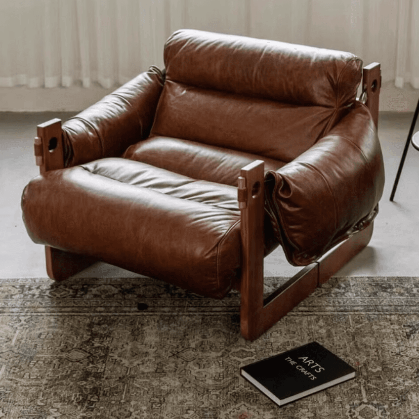 Individual Leisure Chair Living Room Leather Sofa lounge Chair