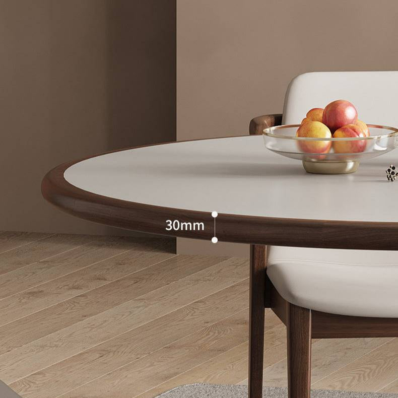 Classical Small Round Table with Stainless Steel Base