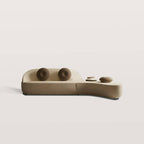 Light luxury L-shaped Sofa Velvet Fabric Spliced Sofa