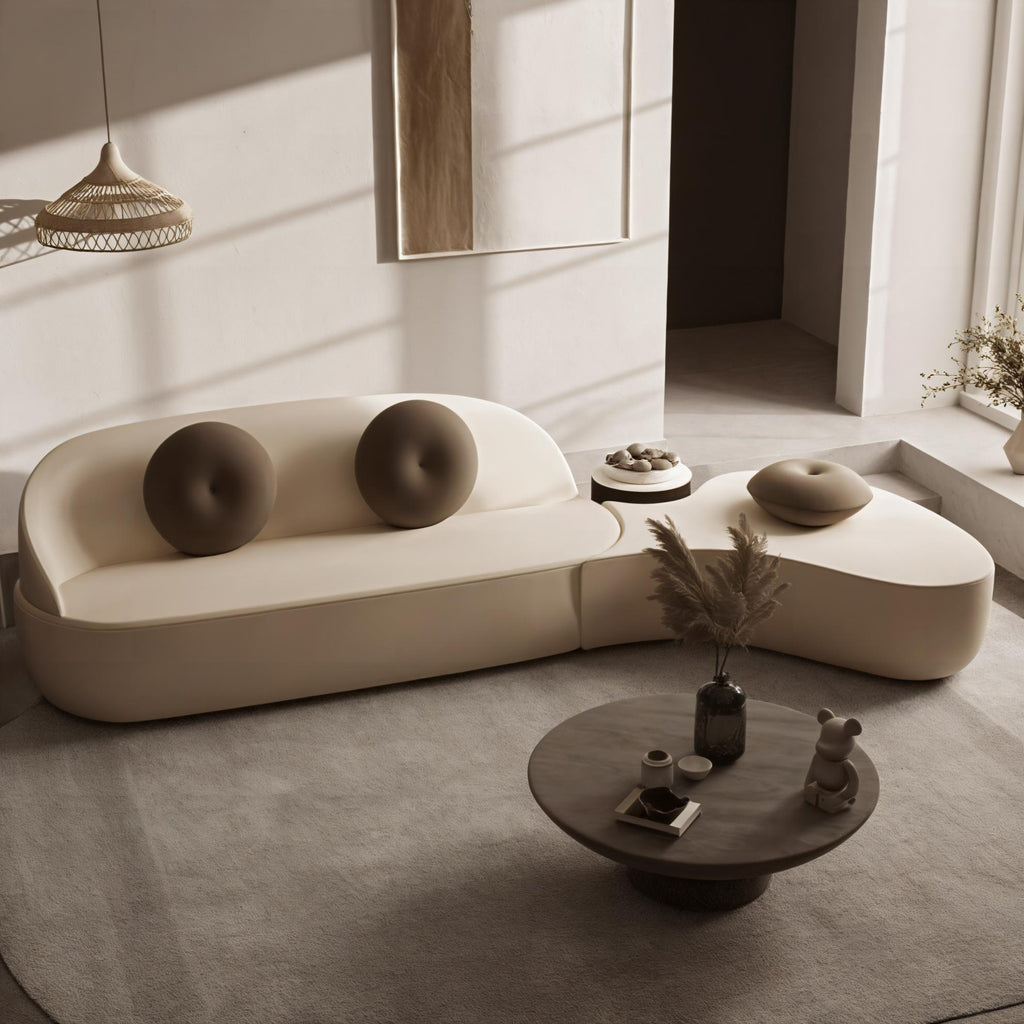 Light luxury L-shaped Sofa Velvet Fabric Spliced Sofa