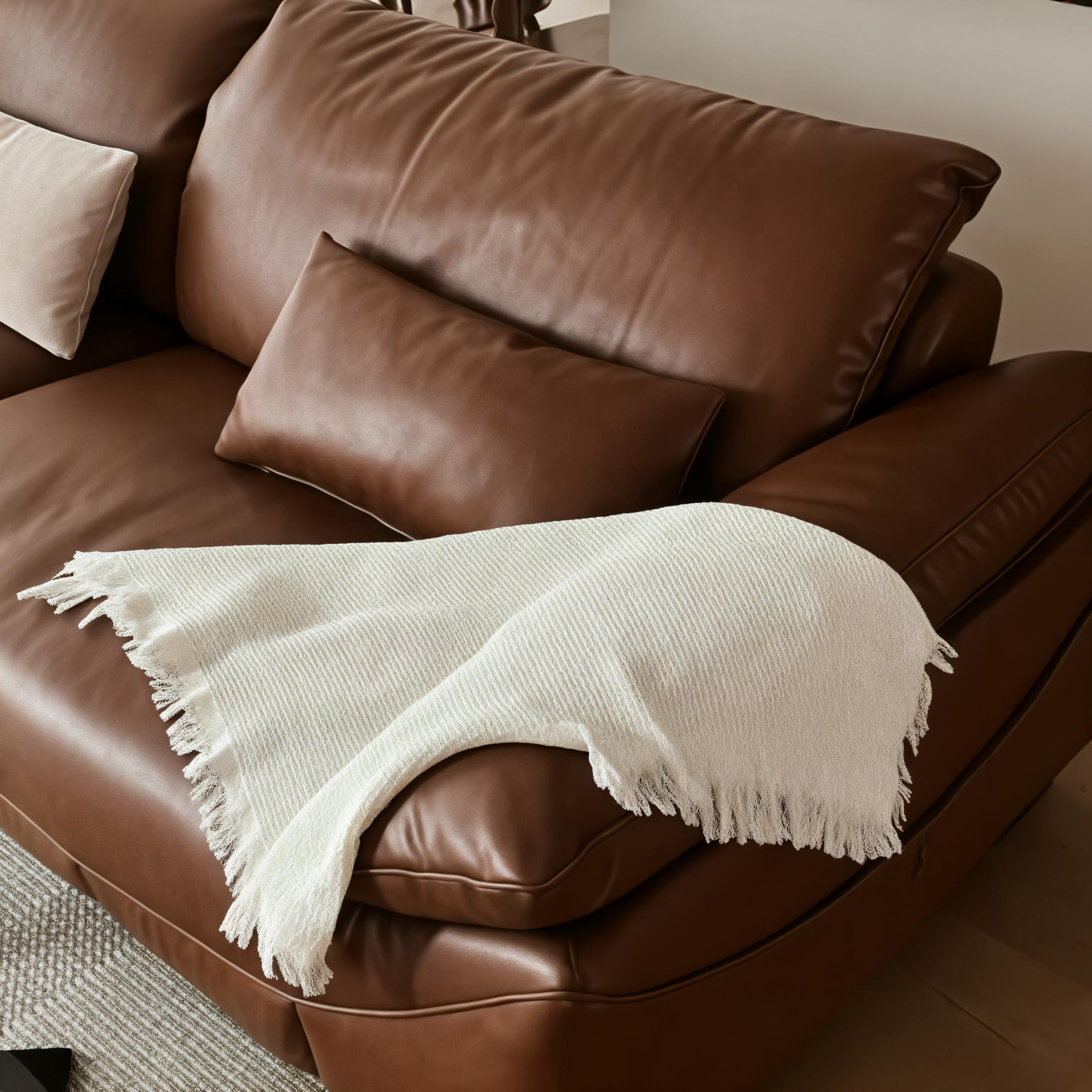 Minimalist Straight-row Sofa with Side Pocket for Living Room