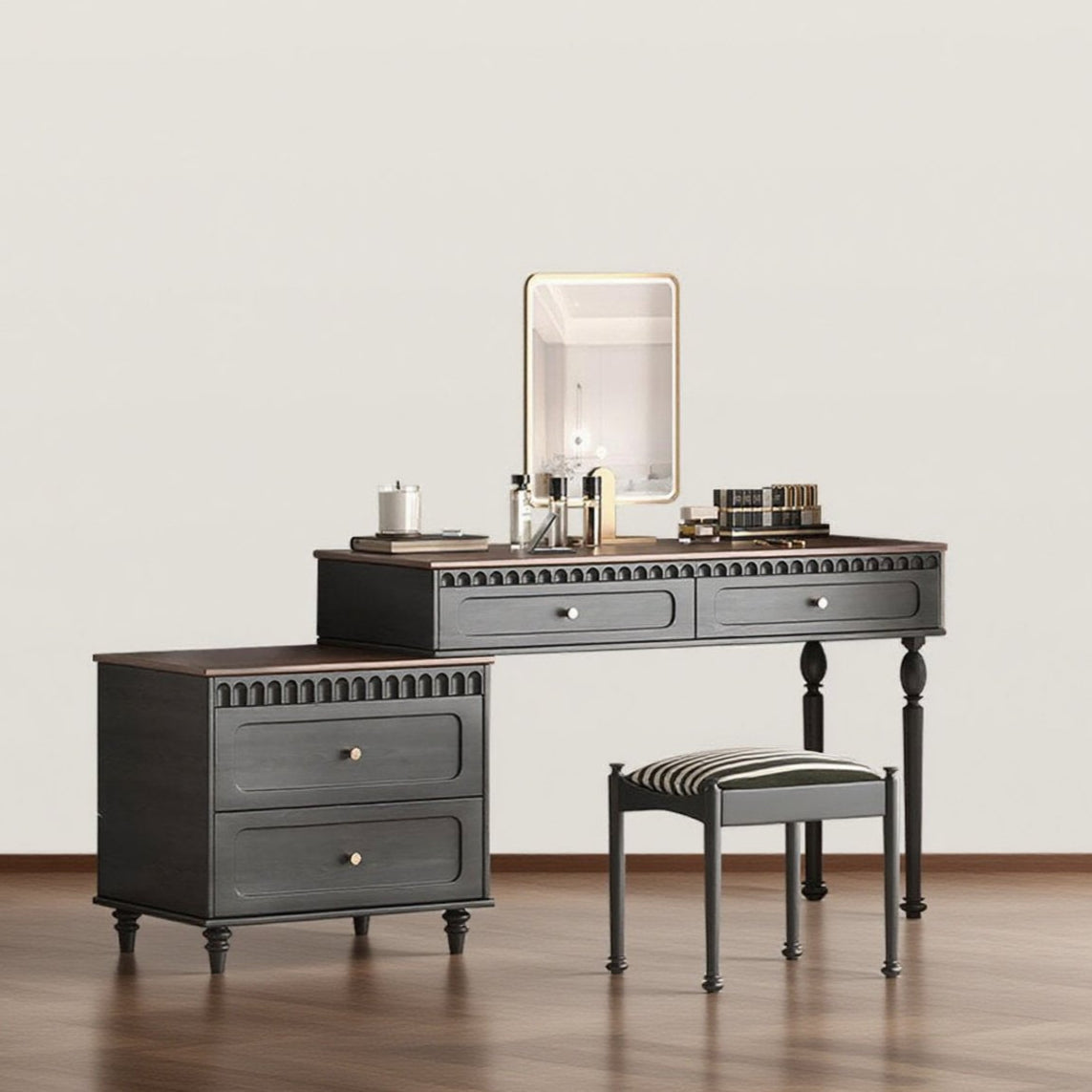 62in Modern Makeup Vanity with Rectangular Mirror