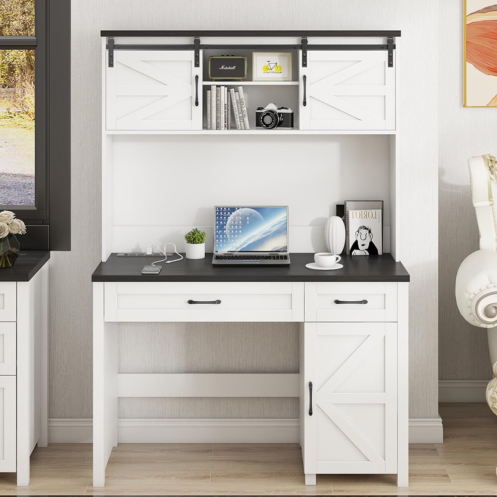 47in Farmhouse Executive Computer Desk