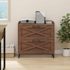 2 Drawers Lateral File Cabinet with Charging Station