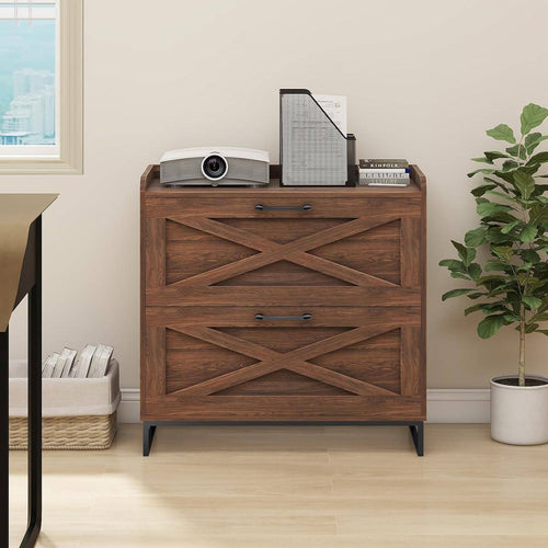 2 Drawers Lateral File Cabinet with Charging Station