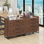 2 Drawers Lateral File Cabinet with Charging Station