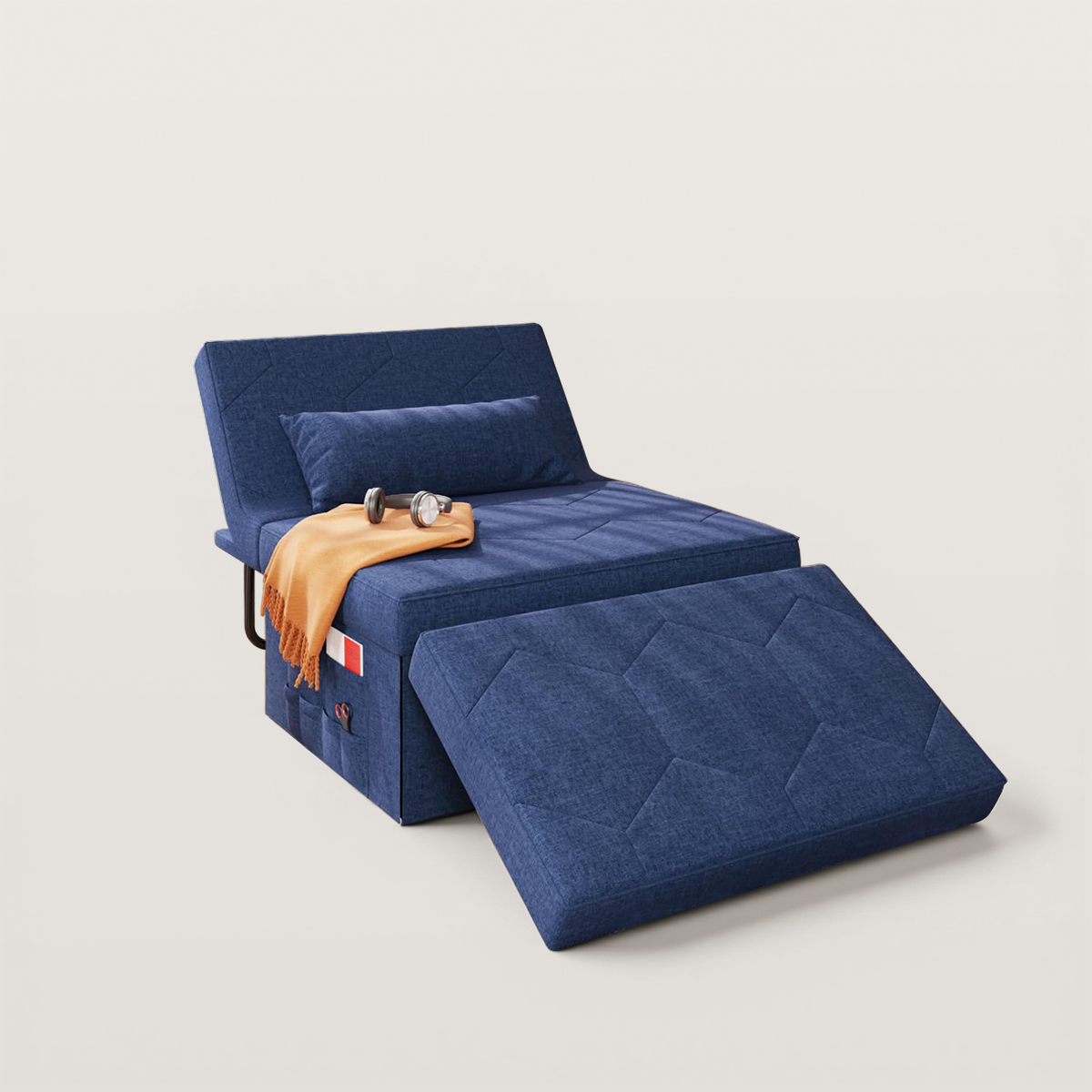 4 in 1 Convertible Sleeper Sofa Bed with Ottoman